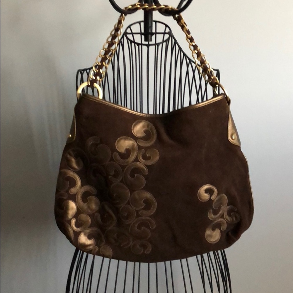 House of Dereon Leather/Suede Handbag